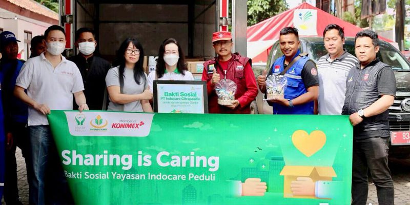 Yayasan Indocare Peduli Berbagi dengan Korban Bencana Gempa Bumi Cianjur